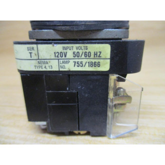 Allen Bradley 800T-PT16B Push Button 800TPT16B - Used