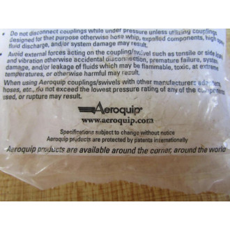 Aeroquip FD4510040810 Eaton Quick Disconnect Coupling