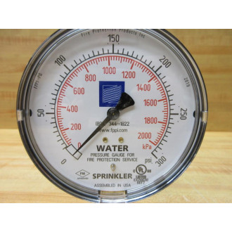 Fire Protection Products 11-550-00 FPPI Water Gauge FPPI-PG 0-300