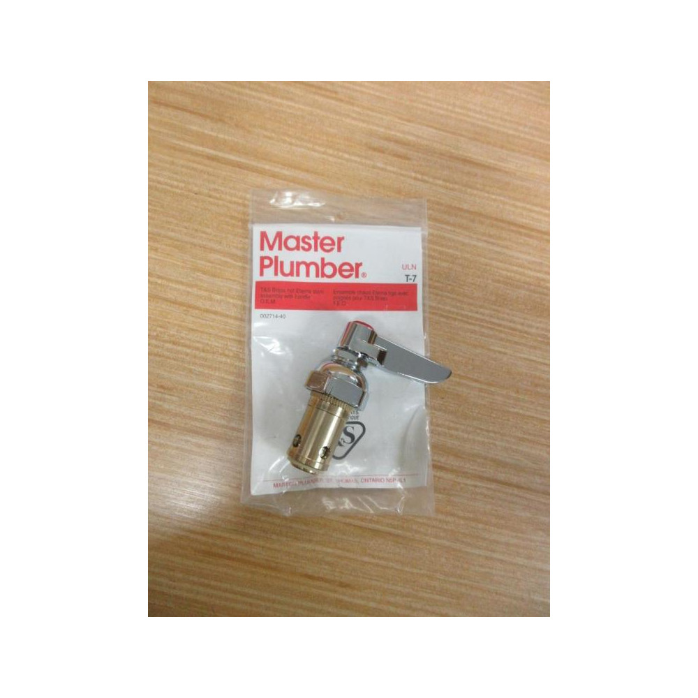 T&S Brass 002714-40 Master Plumber Eterna Stem & Handle Assy. T-7