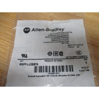 Allen Bradley 800FP-LU2EBFA Push Button