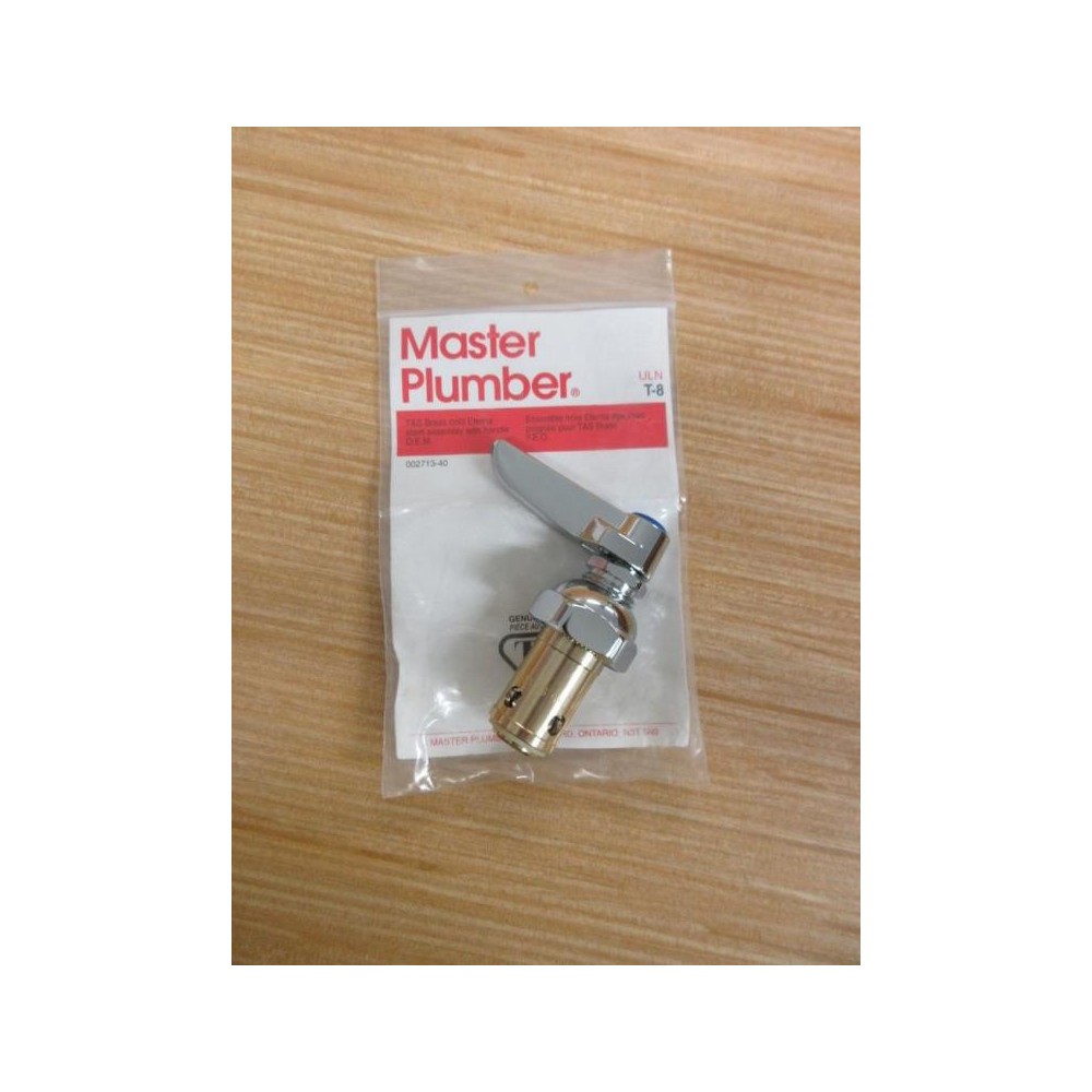 T&S Brass 002713-40 Master Plumber Eterna Stem & Handle Assy. T-8