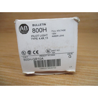 Allen Bradley 800H-QR10A Pilot Light 800HQR10A Ser. G