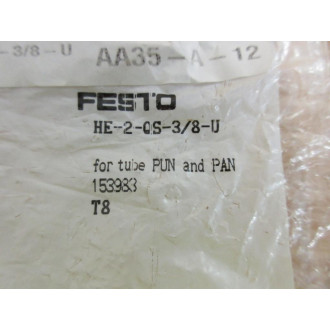 Festo HE-2-QS-38-U Shut-Off Valve 153983