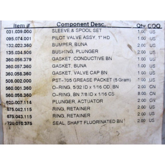Sandpiper 476-103-000 Pump Repair Kit 476103000