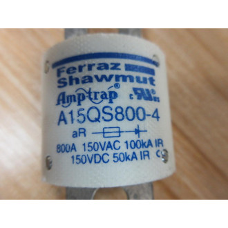 Ferraz Shawmut A15QS800 Type 4 Amp-Trap 800A Fuse A15QS800-4 - New No Box