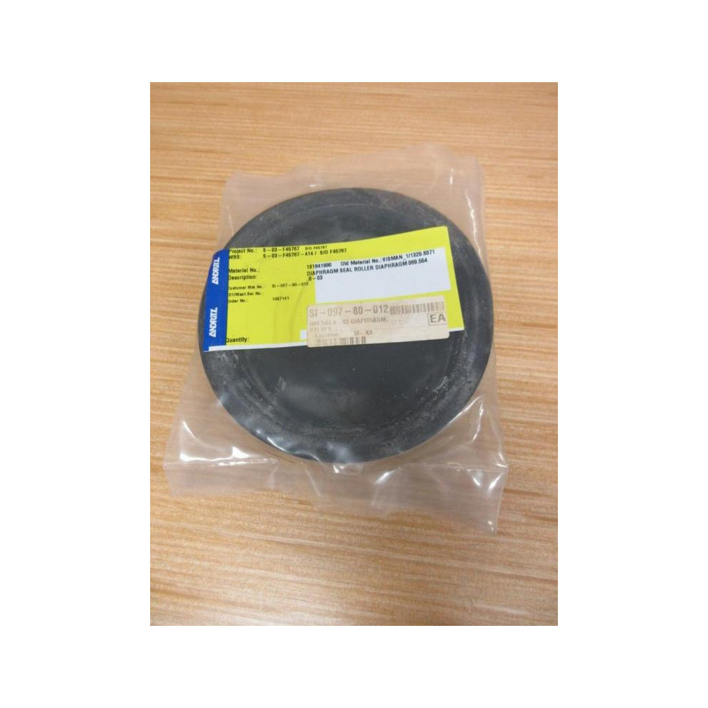 Andritz 069.554.6-03 Diaphragm Seal 131841990