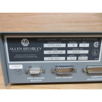 Allen Bradley 1770-KF2 Communication Interface 1770KF2 Series B Rev H - Used