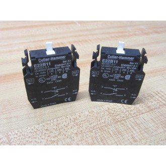 Cutler Hammer E22B11 Eaton Block Moeller Klockner (Pack of 2) - Used