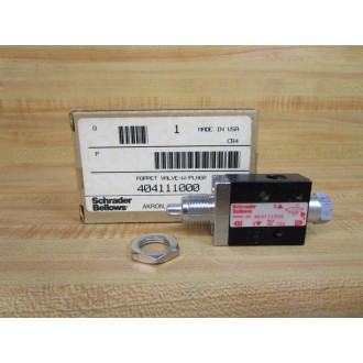 Schrader Bellows 404111000 Poppet Valve WPlunger