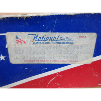 National Twist Drill 58-11 NC HS Tap Set 58-11 NC HS GH3 4F (Pack of 2)