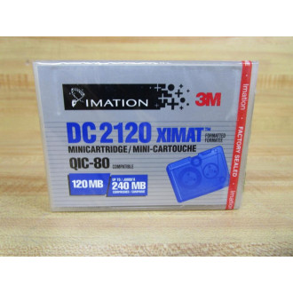 3M DC 2120 Mini Data Cartridge Tape QIC-80, XIMAT (Pack of 10)