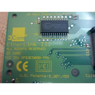 3Com 03-0020-004 EtherLink III PCI Card 3C509B-TPO - Used