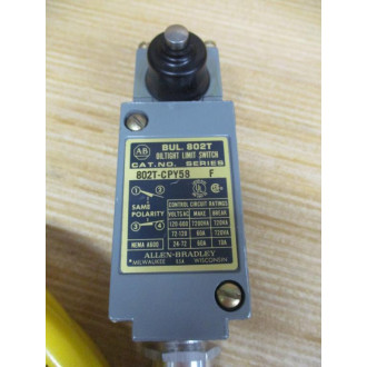 Allen Bradley 802T-CPY58 Oiltight Limit Switch 802TCPY58 - Used