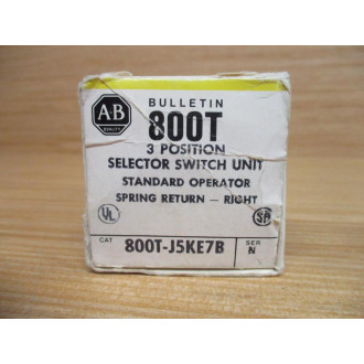 Allen Bradley 800T-J5KE7B Selector Switch 800TJ5KE7B Series N