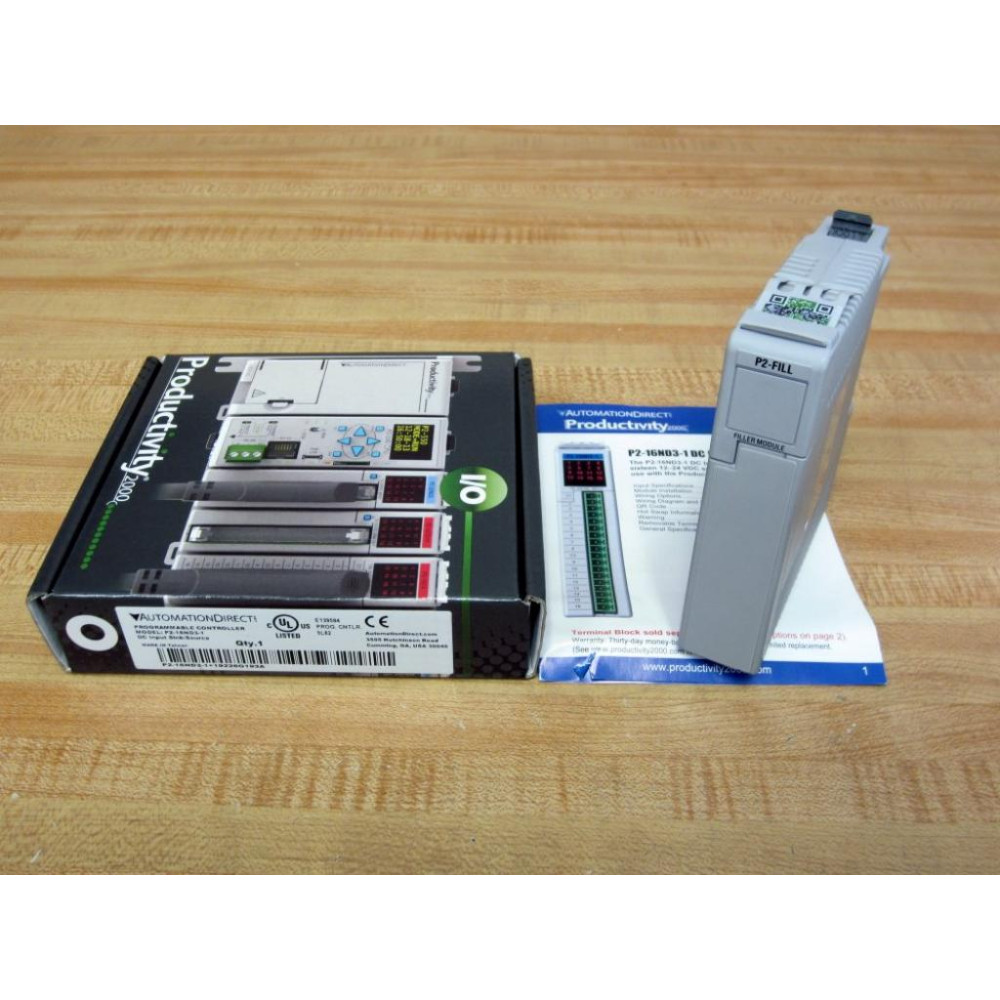 Automation Direct P2-16ND3-1 Filler Module P2-FILL Automation Direct P2-16ND3-1 Filler Module P2-FILL