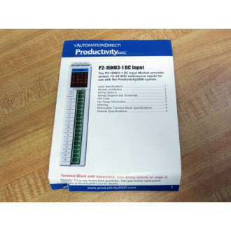 Automation Direct P2-16ND3-1 Filler Module P2-FILL
