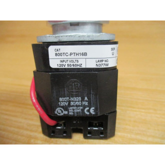 Allen Bradley 800TC-PTH16B Push-To-Test Pilot Light