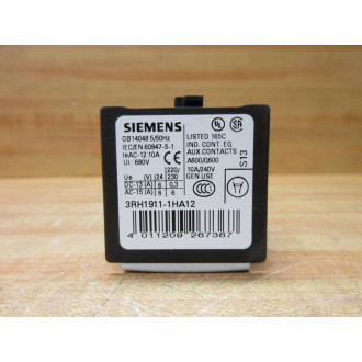 Siemens 3RH1911-1HA12 Auxiliary Switch Block 3RH19111HA12