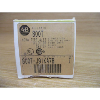 Allen Bradley 800T-J91KA7B Selector Switch 800TJ91KA7B