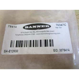 Banner SA-E12M30 Mounting Base AdaptorCover 78414