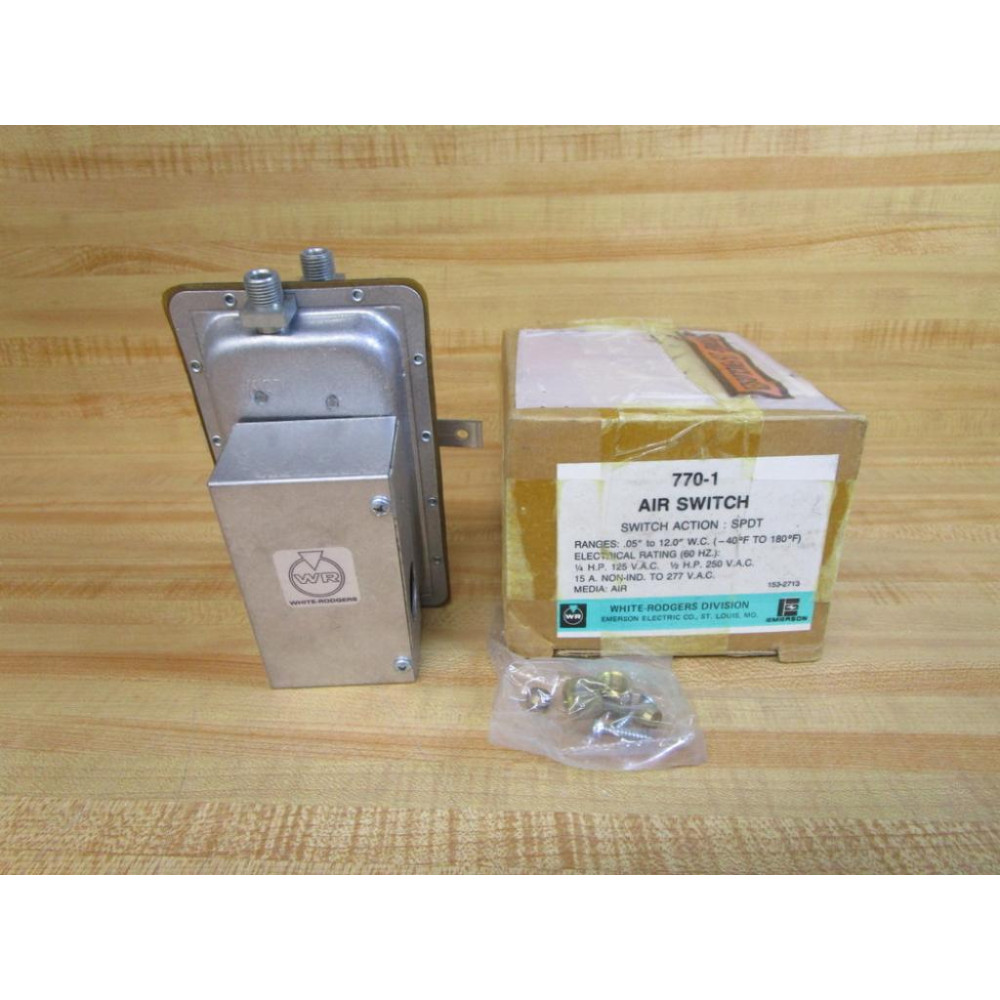 White-Rodgers 770-1 Air Switch 7701 WOut Tubing 15A White-Rodgers 770-1 Air Switch 7701 WOut Tubing 15A