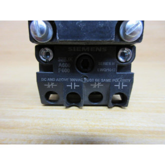 Siemens 52PP2D2AB PushPull Button Red, W52AADD28, 52BJK - New No Box
