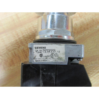 Siemens 52PP2G2Q PushPull Switch Illum. 2-Pos - New No Box