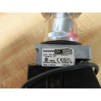 Siemens 52PP3G3U PushPull Momentary Switch Red - New No Box