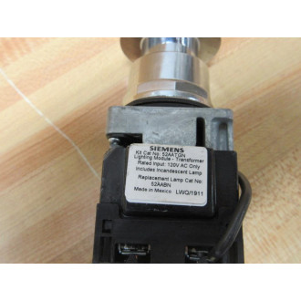 Siemens 52PP3G3U PushPull Momentary Switch Red - New No Box