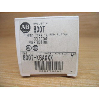 Allen Bradley 800T-K6AXXX Selector Push Button 800TK6AXXX
