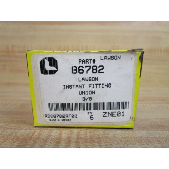 Lawson 86782 Legris Push To Connect Union 38" (Pack of 6)