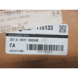 Dodge 115133 Baldor Sheave 3C8.5-2517