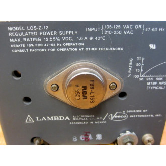 Lambda LOS-Z-12 Power Supply LOSZ12 - Used