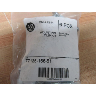 Allen Bradley 77135-166-51 Mounting Clip Kit 7713516651 wManual (Pack of 6)