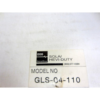 EGS SolaHevi-Duty GLS-04-110 Power Supply GLS04110