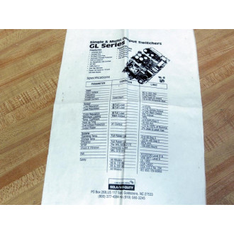 EGS SolaHevi-Duty GLS-04-110 Power Supply GLS04110