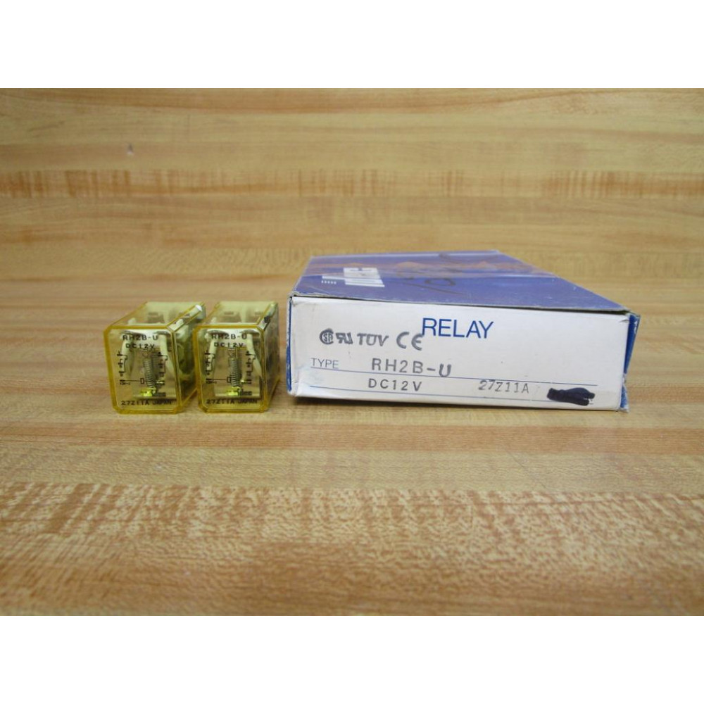 IDEC RH2B-U-DC12V Relay RH2B-U-12V DC (Pack of 2)