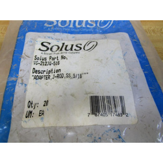Solus VGT-212JQ-516 Adapter J-ROD VGT212JQ516 (Pack of 20)