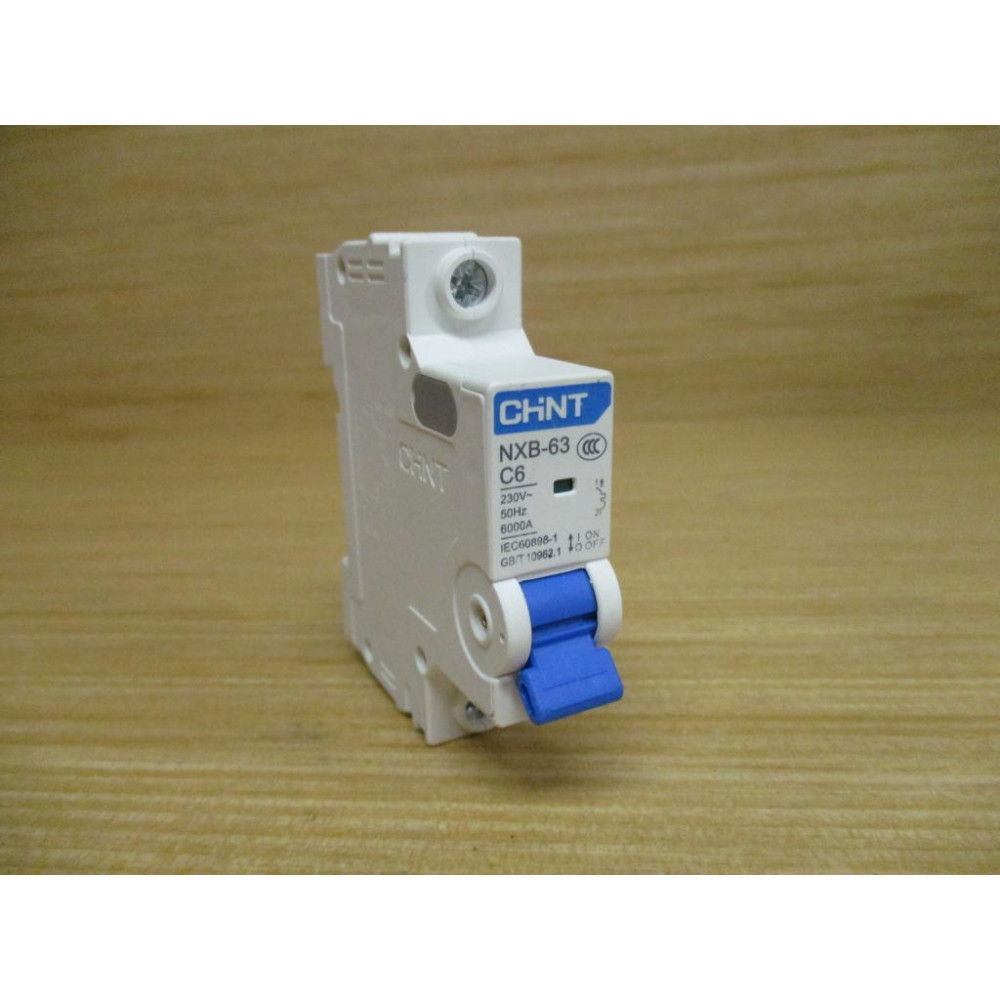 Chint NXB-63C6 Circuit Breaker 6 AMP NXB-C6-1P - New No Box