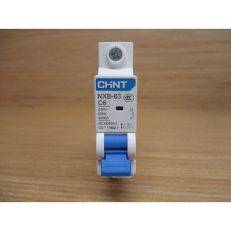 Chint NXB-63C6 Circuit Breaker 6 AMP NXB-C6-1P - New No Box