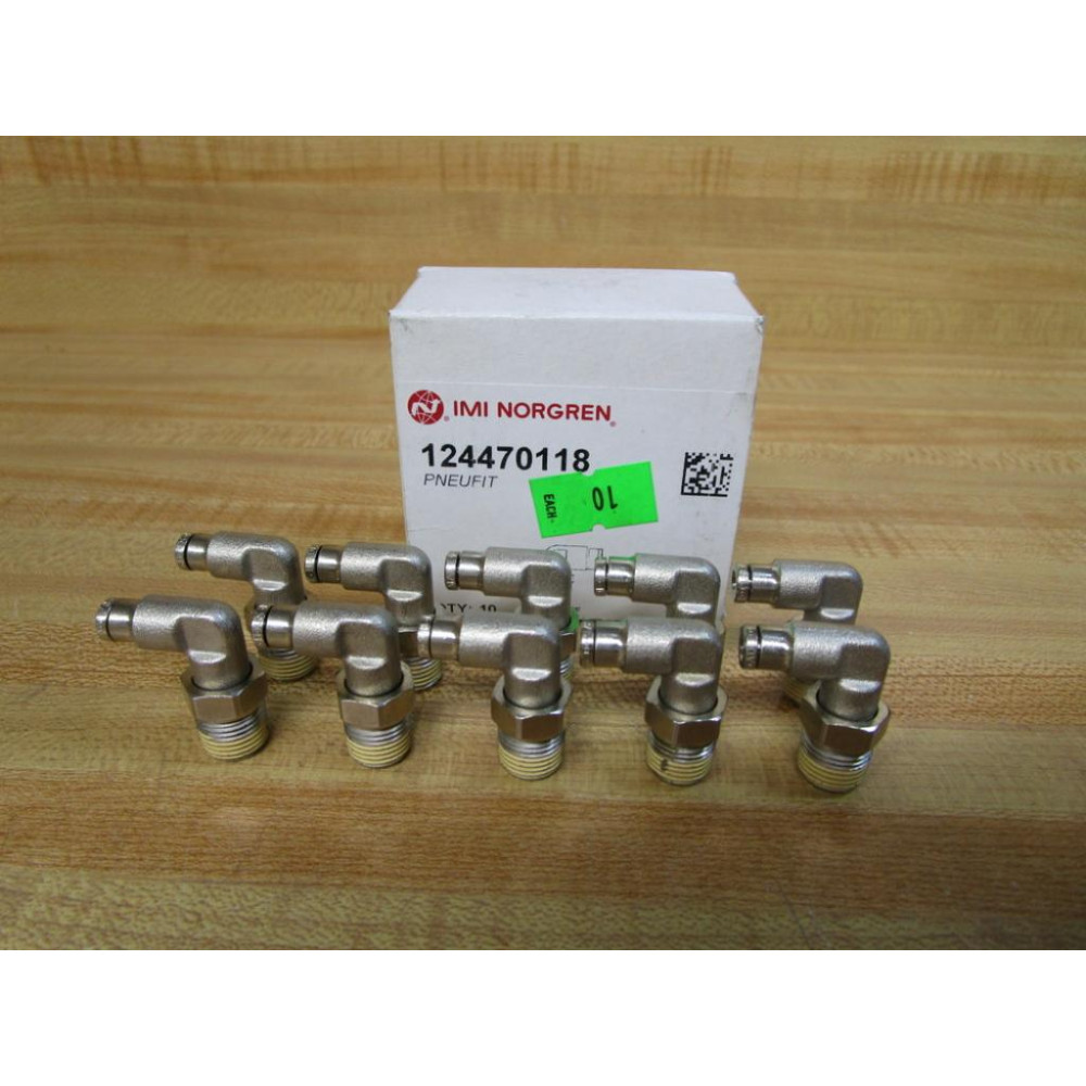 Norgren 124470118 IMI Pneufit Swivel Male Elbow (Pack of 10)