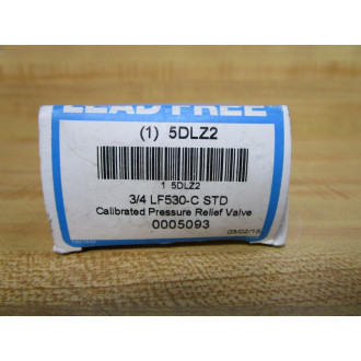 Watts Regulator 34" LF530-C STD Calibrated Pressure Relief Valve 5DLZ2