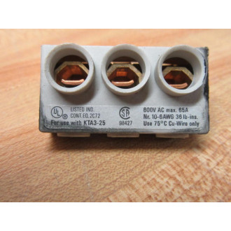 Sprecher + Schuh KT3-25-A3 Supply Block KT325A3 (Pack of 5) - Used
