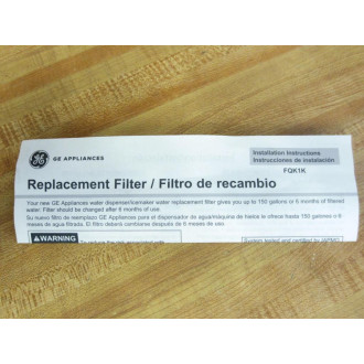 General Electric FQK1K GE Replacement Water Filter