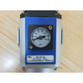 Nitra AFR-3333-AD Filter Regulator AFR3333AD W Bracket - Used