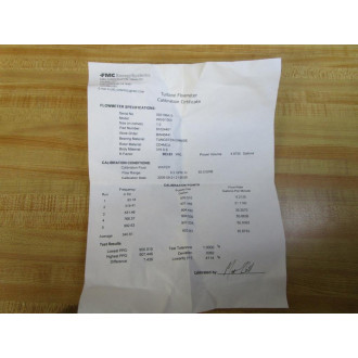 Invalco WG31000 FMC Turbine Flowmeter 81024401
