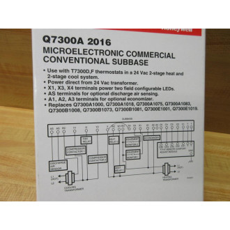 Tradeline Q7300A-2016 Honeywell Thermostat Subbase Q7300A2016