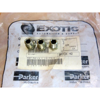Parker 14x18 PTR-S Reducer Fitting 14x18PTRS (Pack of 3) - New No Box
