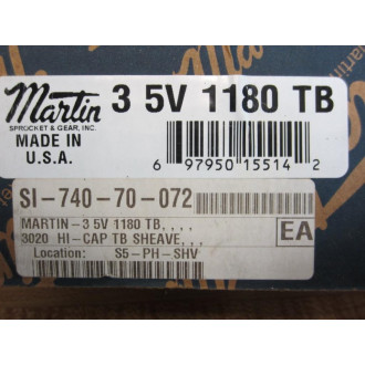 Martin 3-5V-1180-TB Hi-Cap TB Sheave 35V1180TB